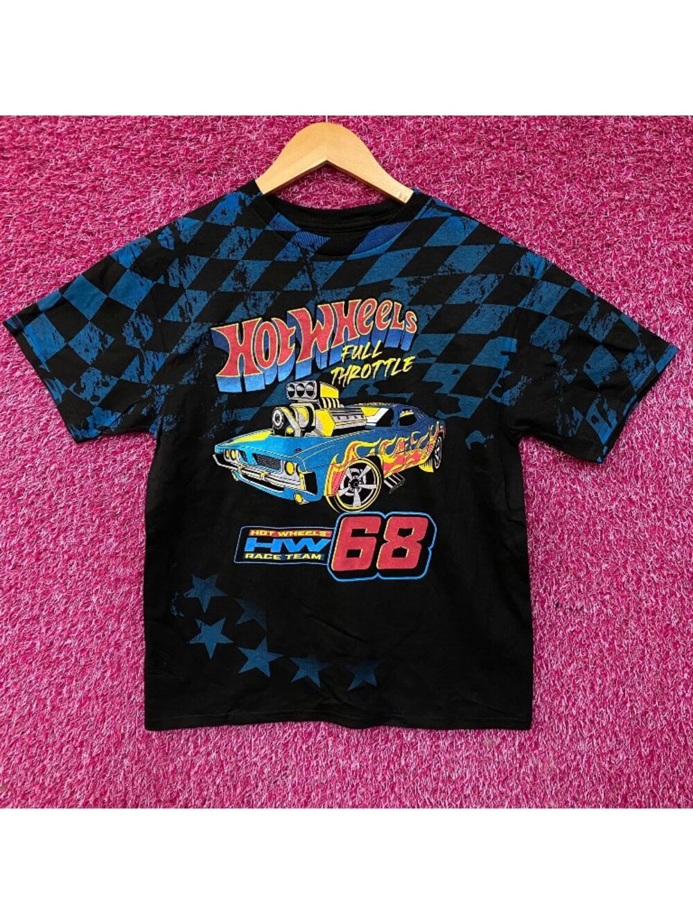 Hot Wheels Full Throttle Race Team Graphic T-Shirt Large